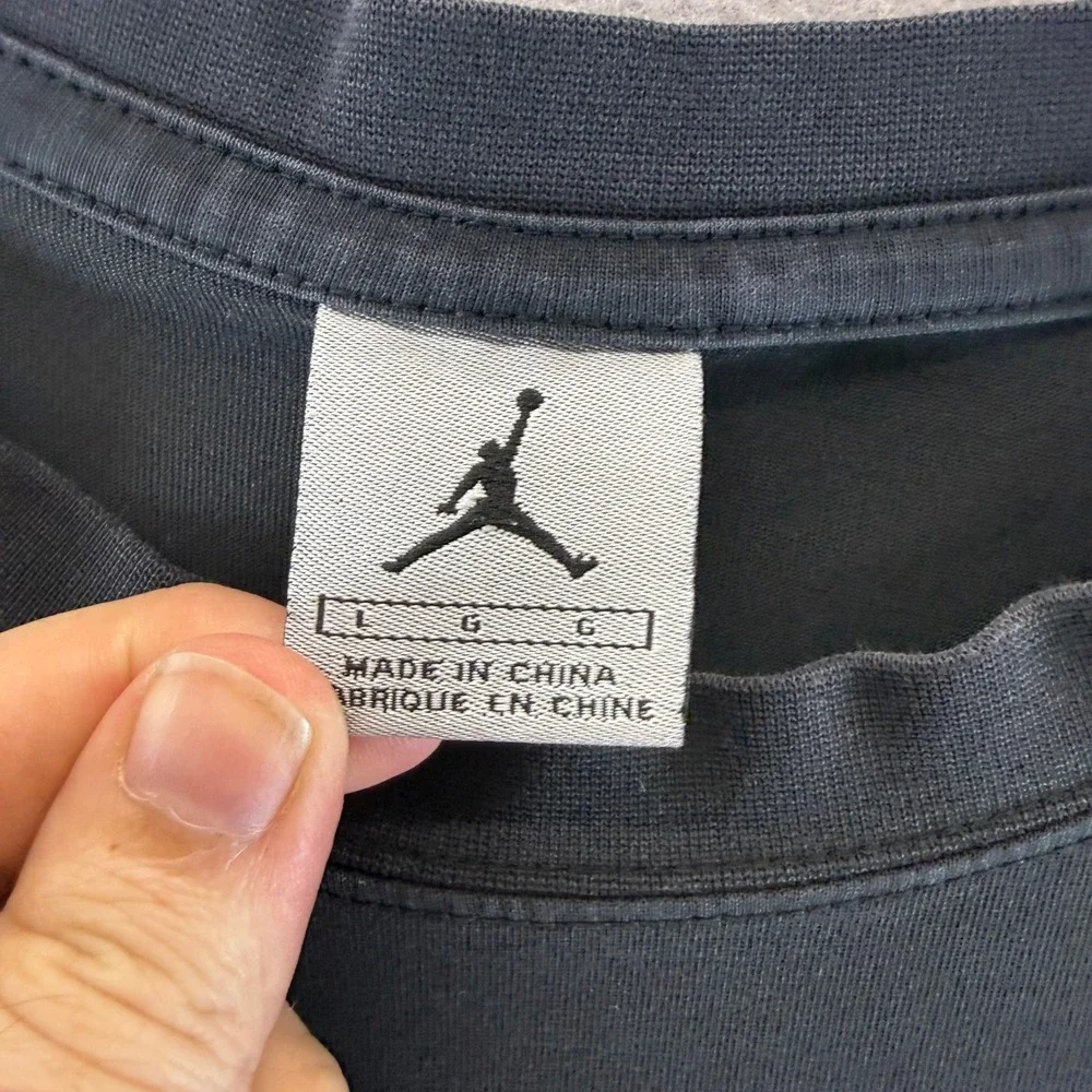 Jordan NikeFIT Long Sleeve Shirt Mens Large Black Jumpman Athletic Tee